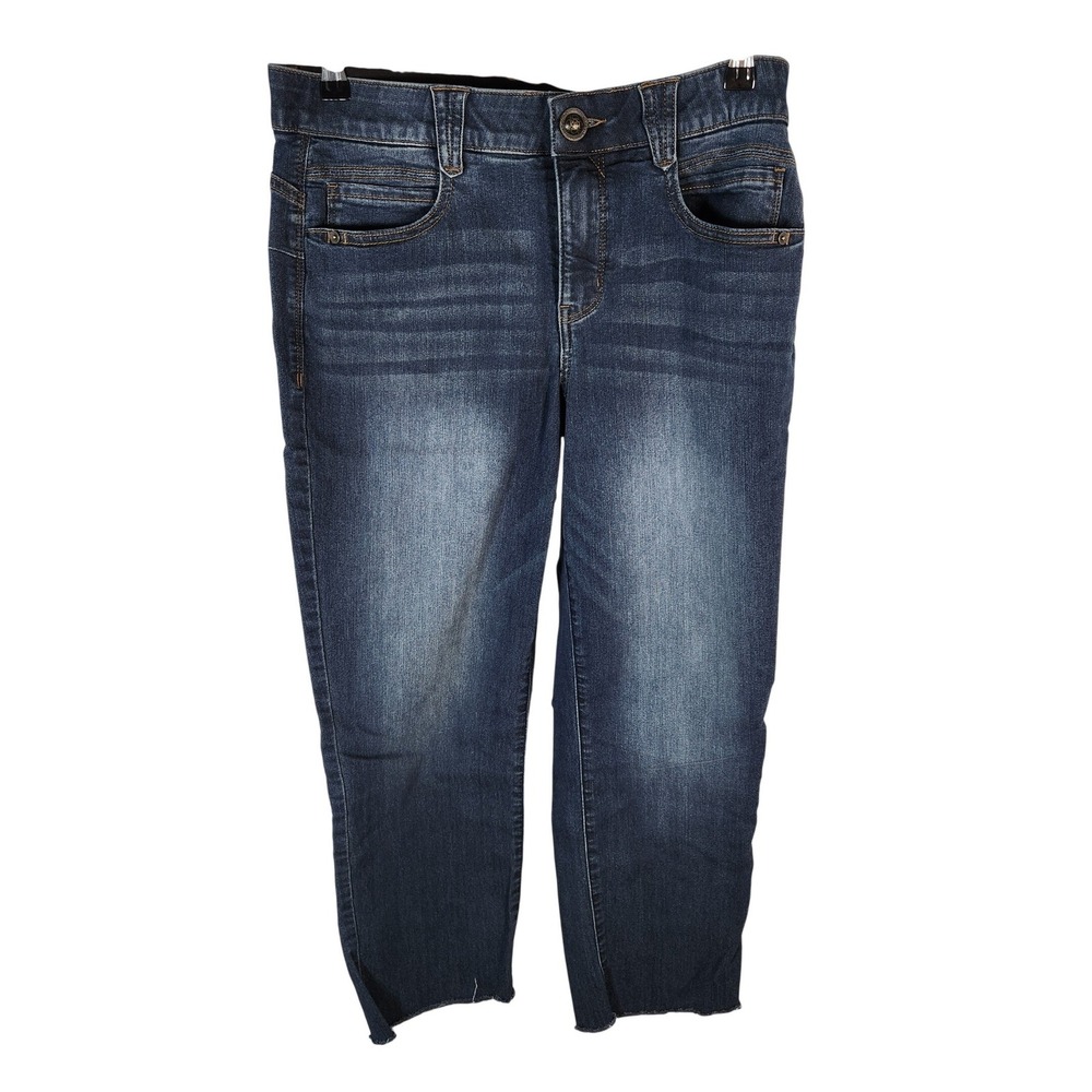 Democracy Ab-solution Frayed Crop Jeans Size 10P 10 Petite